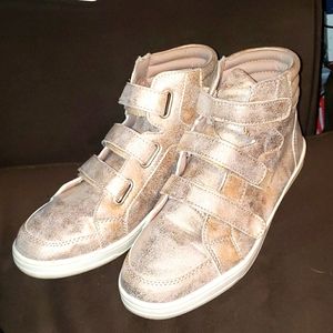 Brash metallic sneakers